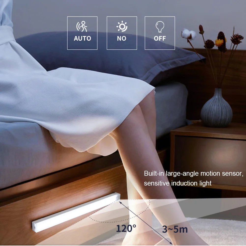 Motion-Sensor LED Light (USB-C Rechargeable, Magnetic) – 30 cm
