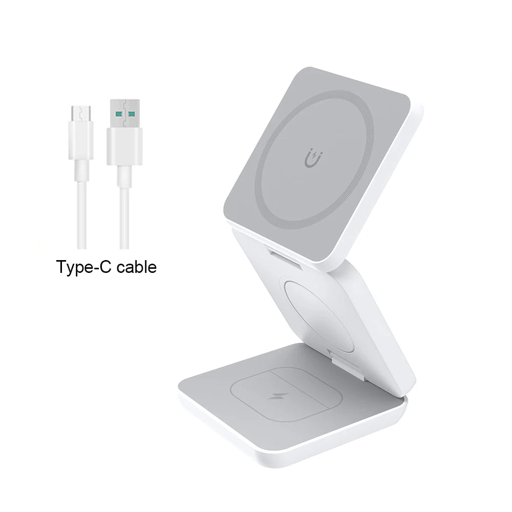 Foldable 3-in-1 MagSafe Travel Charger (USB-C)