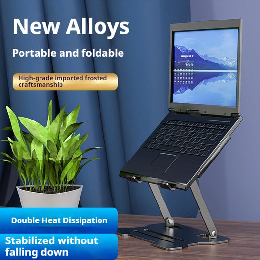 Foldable Metal Laptop Stand (Adjustable)