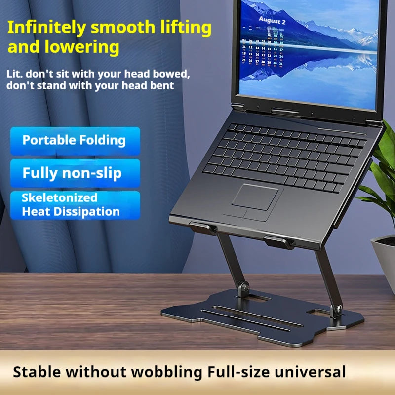 Foldable Metal Laptop Stand (Adjustable)