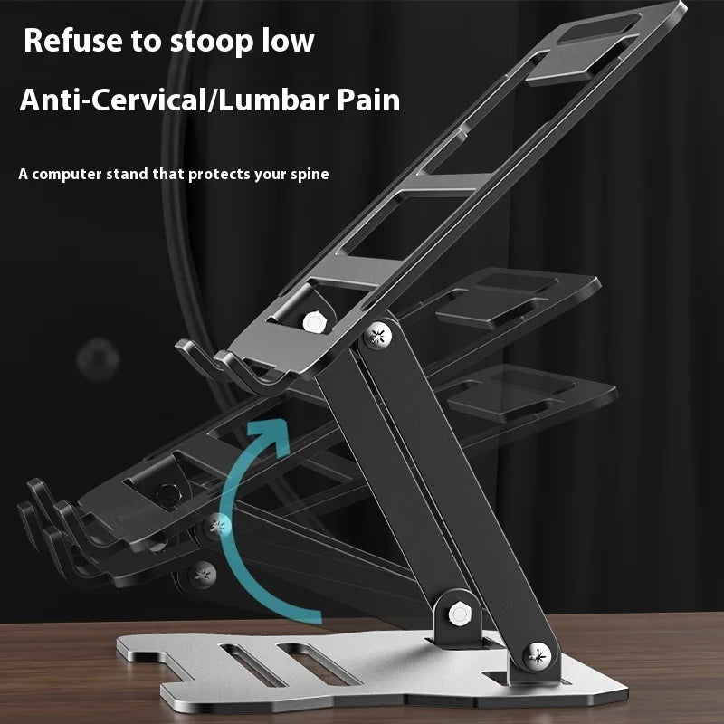 Foldable Metal Laptop Stand (Adjustable)